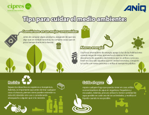 Tips para cuidar el Medio Ambiente